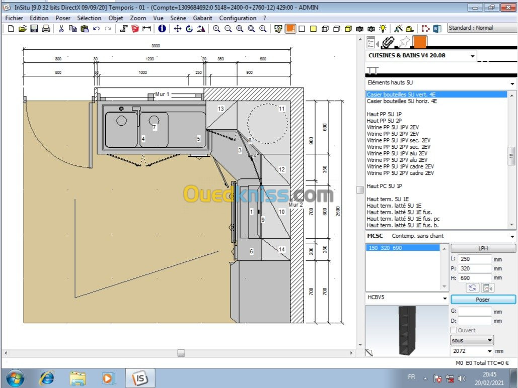 Logiciel cuisines 3D Kitchendraw 10.0