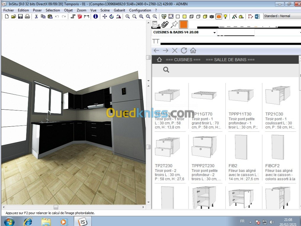 Logiciel cuisines 3D Kitchendraw 10.0