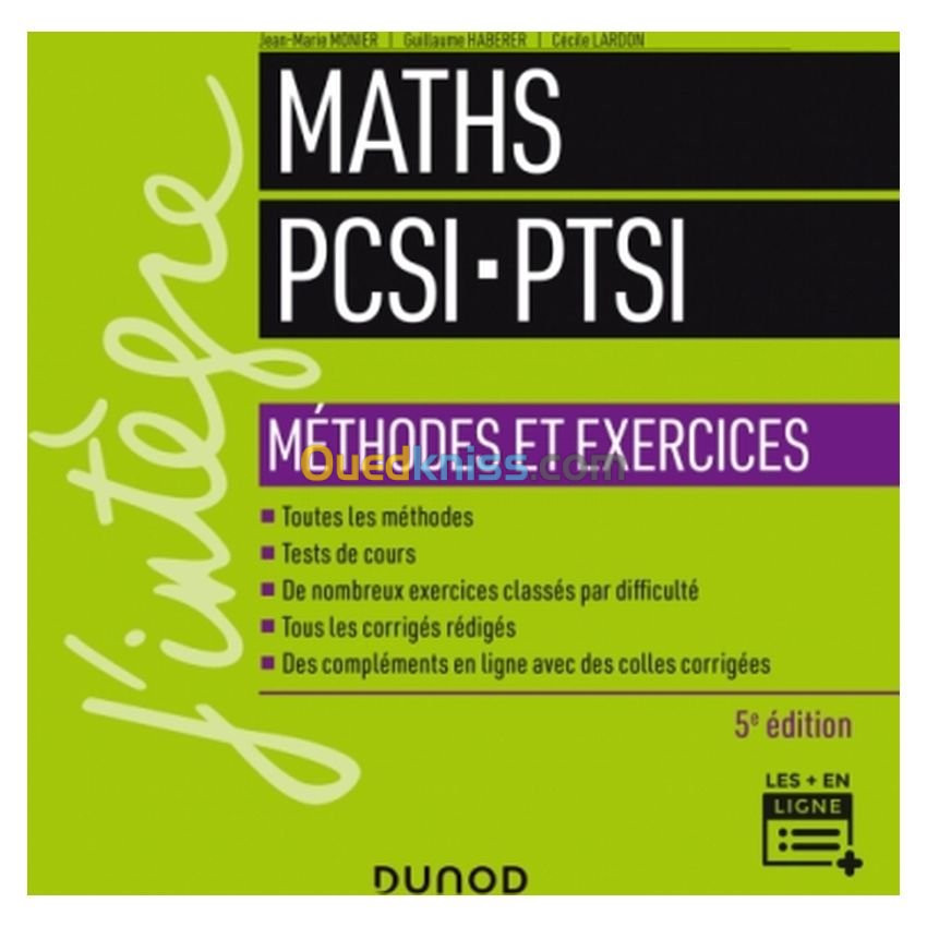 Mathématiques PCSI-PTSI - Méthodes et exercices