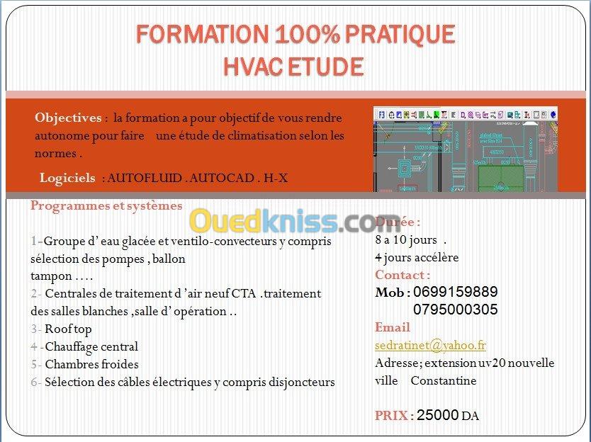 formation etude climatisation HVAC