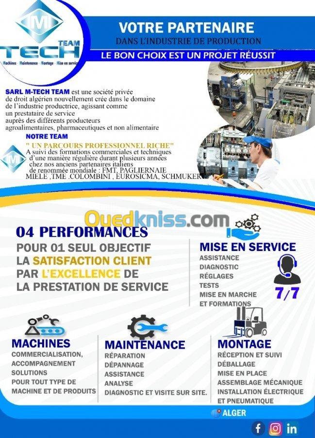 Montage,maintenance et mise en service