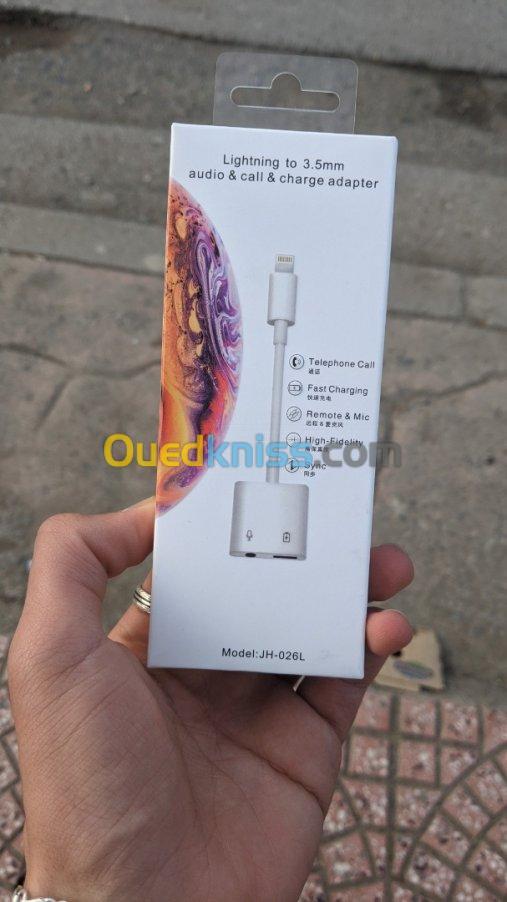 ADAPTATEUR IPHONE TO AUDIO CHARGE IPHONE - Alger Algeria