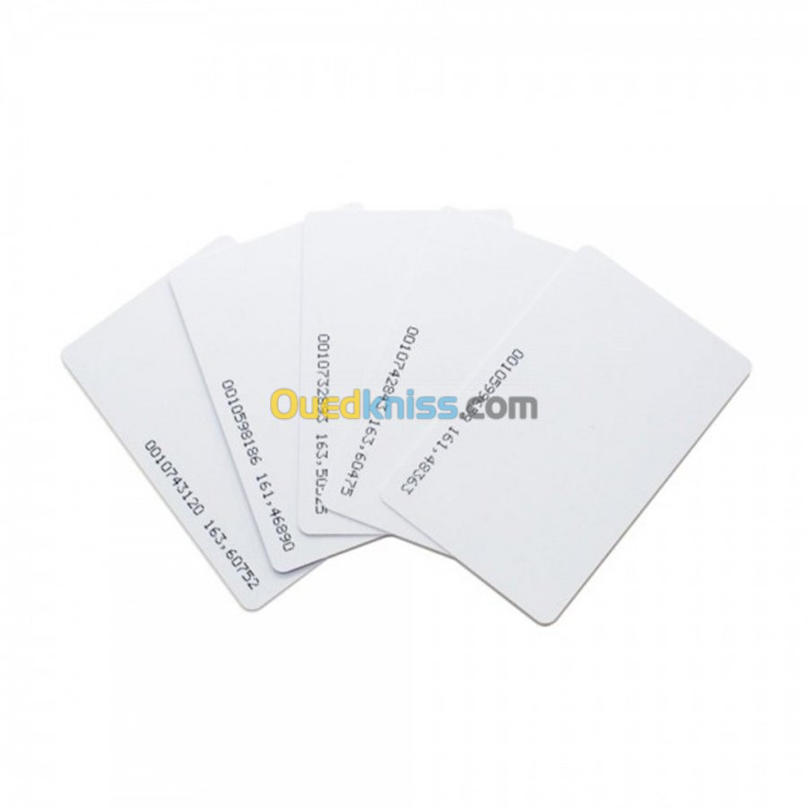 CARTE PVC DE PROXIMITE RFID 125 KHZ 