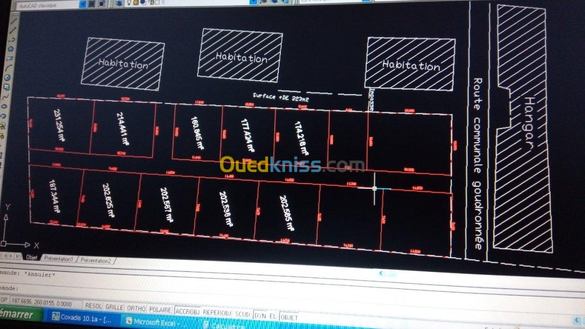 Travaux topographie