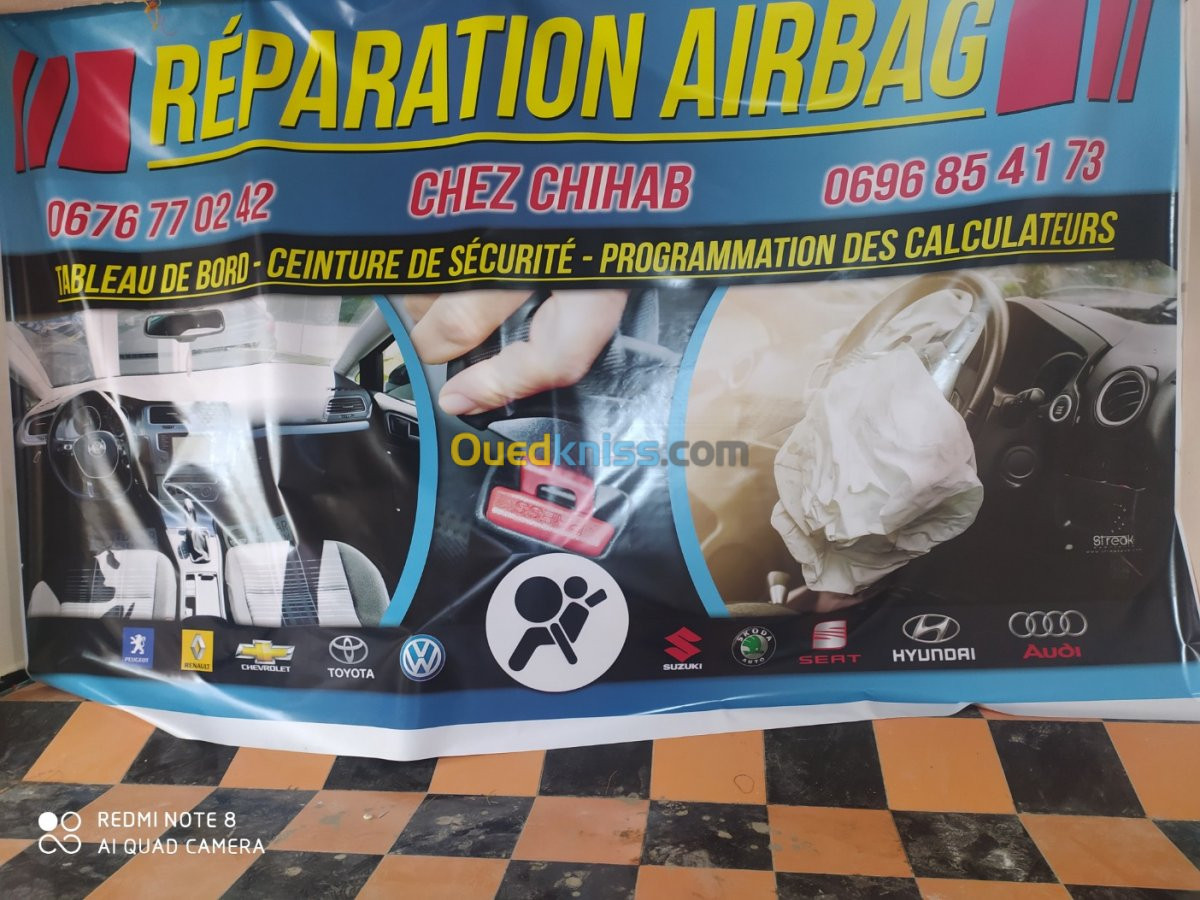Airbag. Réparation. DZ 