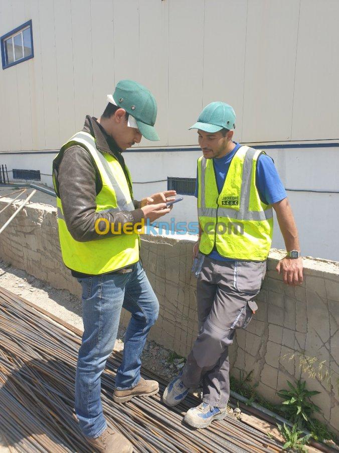 Labo de contrôle qualité de béton et d