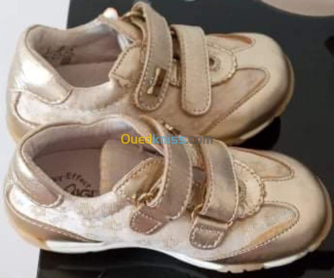 Basket cuir Italien pour petite fille 