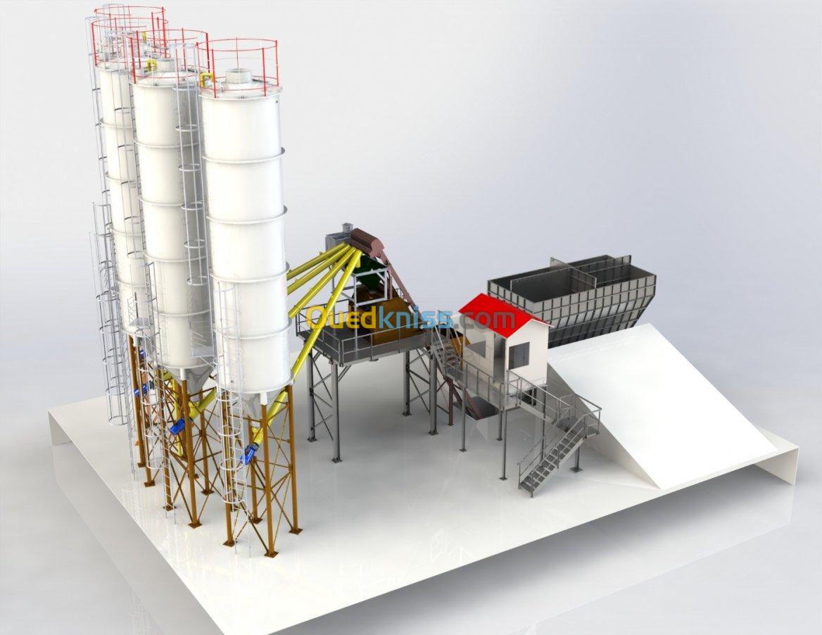 Montage et démontage centrale à béton 