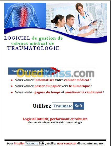 Logiciel cabinet médical Traumatologie