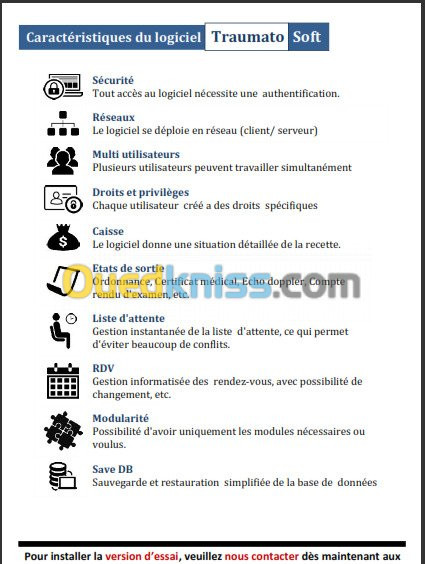 Logiciel cabinet médical Traumatologie