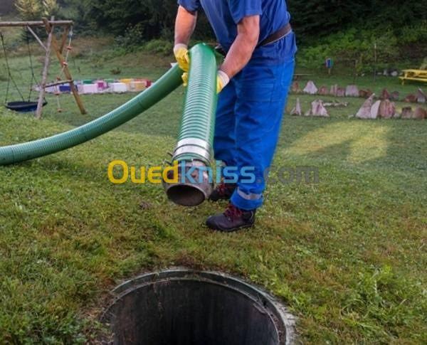 Débouchage conduite vidange fosse 