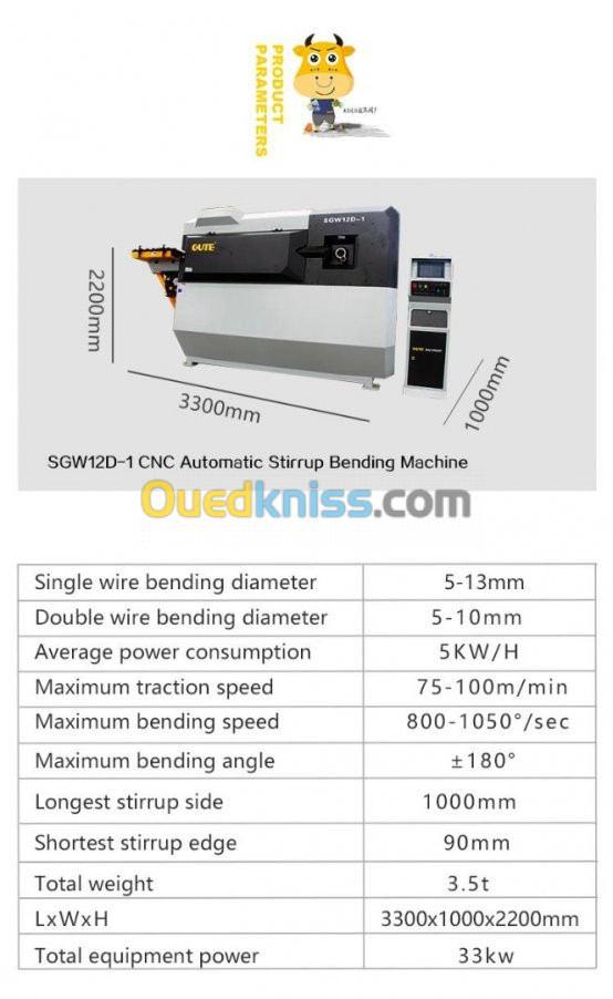   Cadreuse automatique gute SGW12D-1