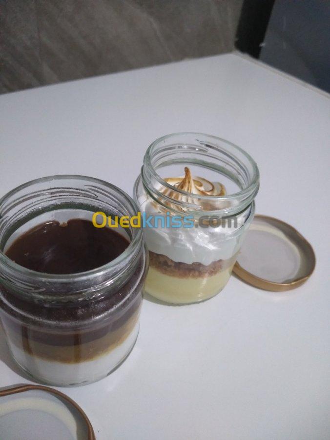 Vente desserts en pot