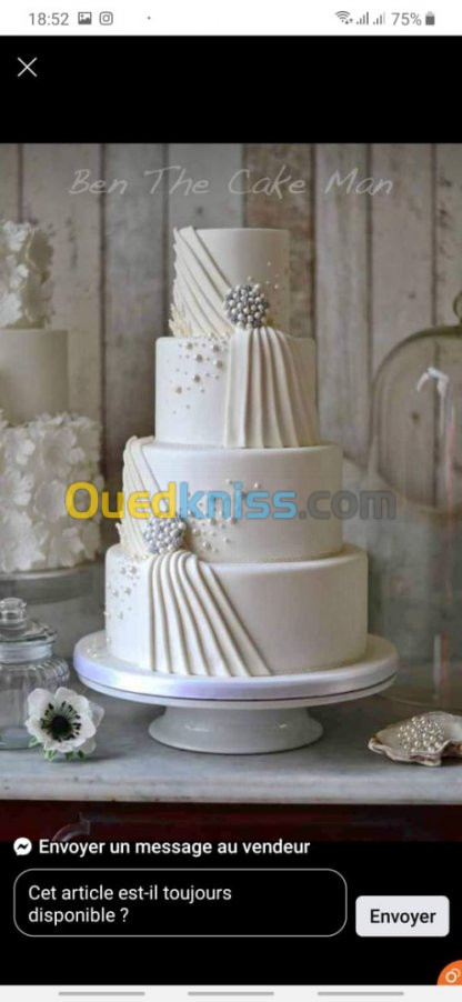 piece montée cake design mariage 