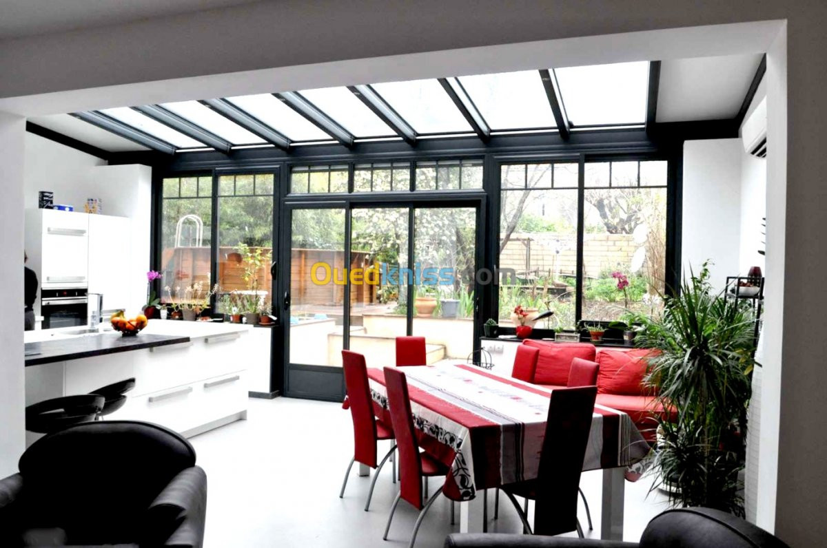 VERRIERE ALUMINIUM EN DOUBLE VITRAGE 