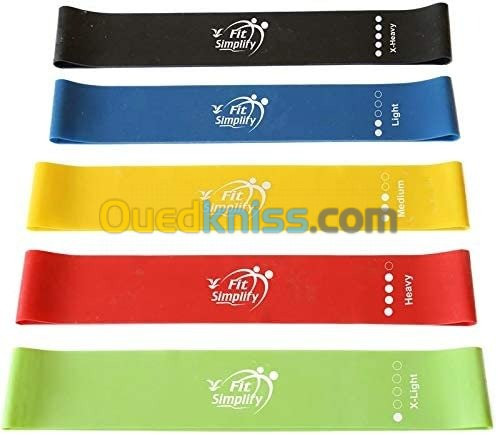 Resistance bands مطاط رياضي (5 pièces)