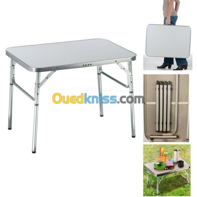 Table camping pliante portative