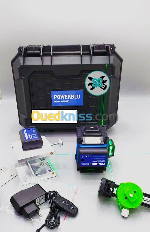 Niveau Laser 360 2 Batteries PowerBlu