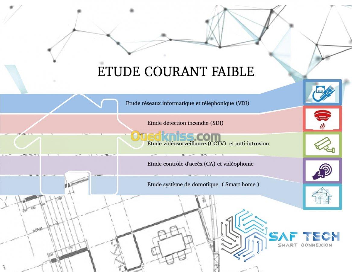 ETUDE ET INSTALLATION COURANT FAIBLE