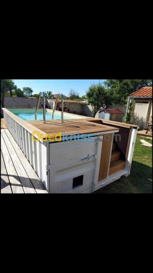 Fabrication de piscines conteneurs 