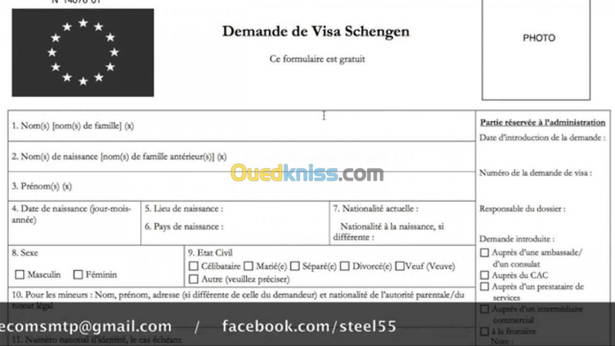 traitement de dossier visa france