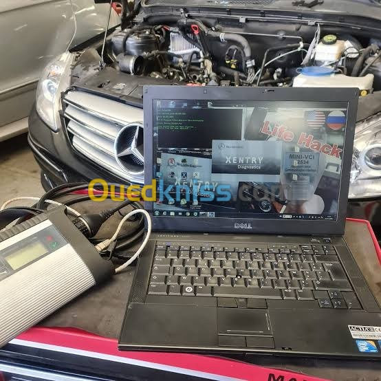 Scanner mercedes مع قطع الغيار 