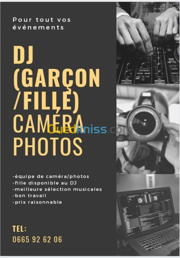 Dj fille / caméra 