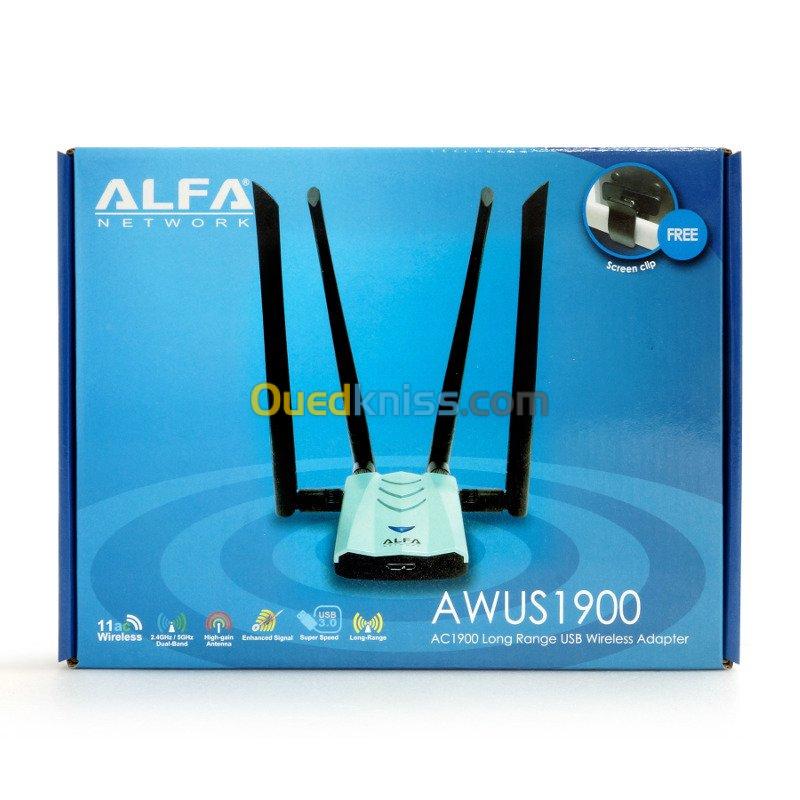 Adaptateur USB WIFI Alfa AWUS1900 802.11ac Dual-Band 2.4Ghz 5Ghz USB 3.0 ORIGINAL