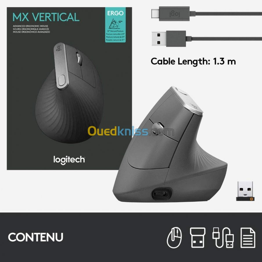 SOURIS LOGITECH MX VERTICAL ORIGINAL