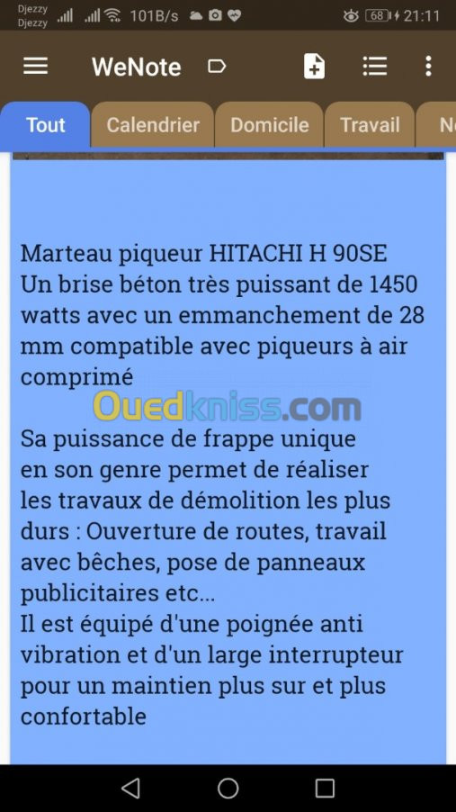 Marteu piqueur HITACHI H 90SE