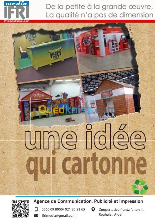 impression numérique , stand , carton