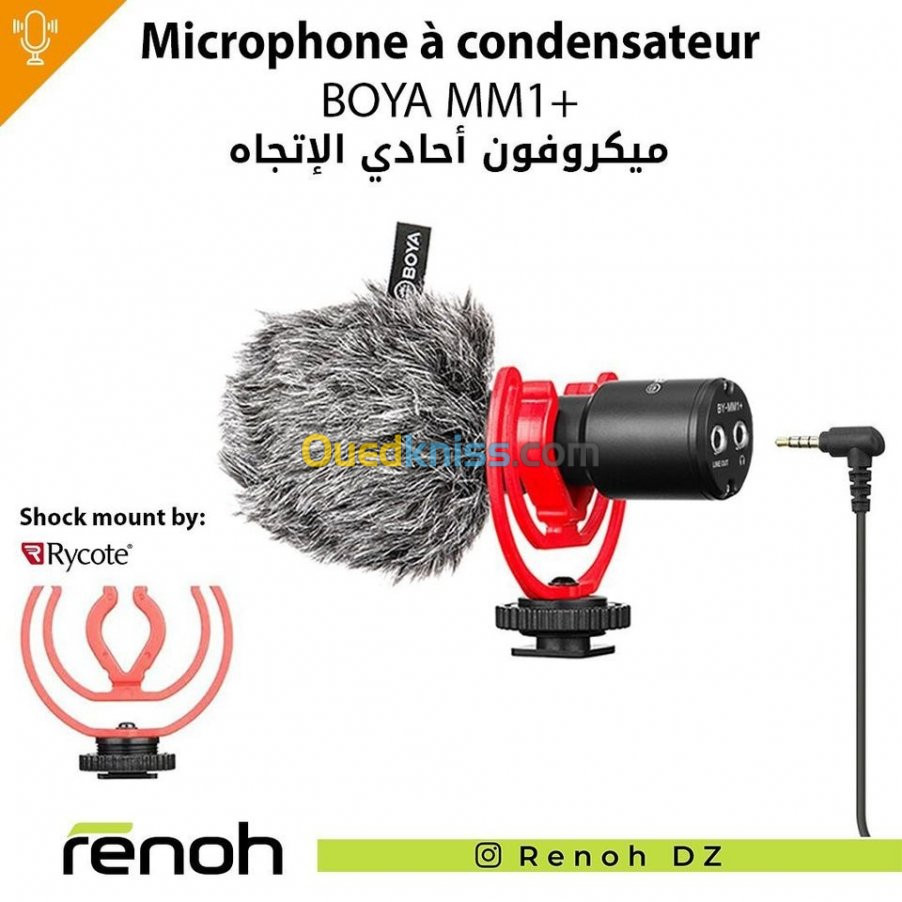 BOYA – Microphone vidéo  BY-MM1 +