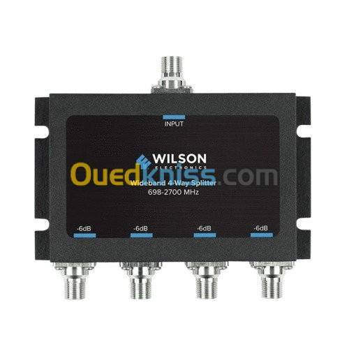 Splitter Switch Wilson 4 Voies 2G-3G-4G+4GLTE Coax Cable Splitters, 75 Ohm