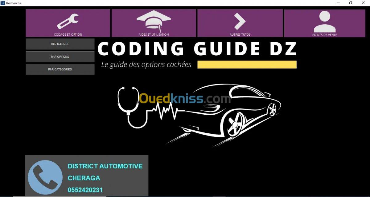 Guide codage des options cachées 