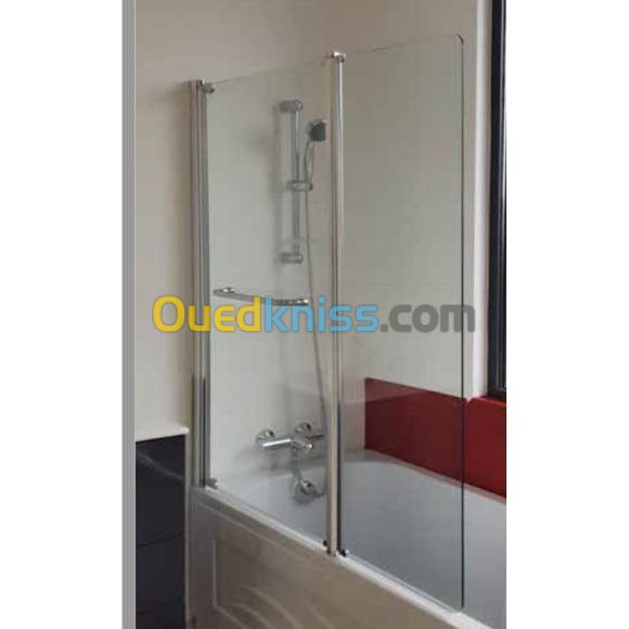 cabine de douche inox rompe escalier