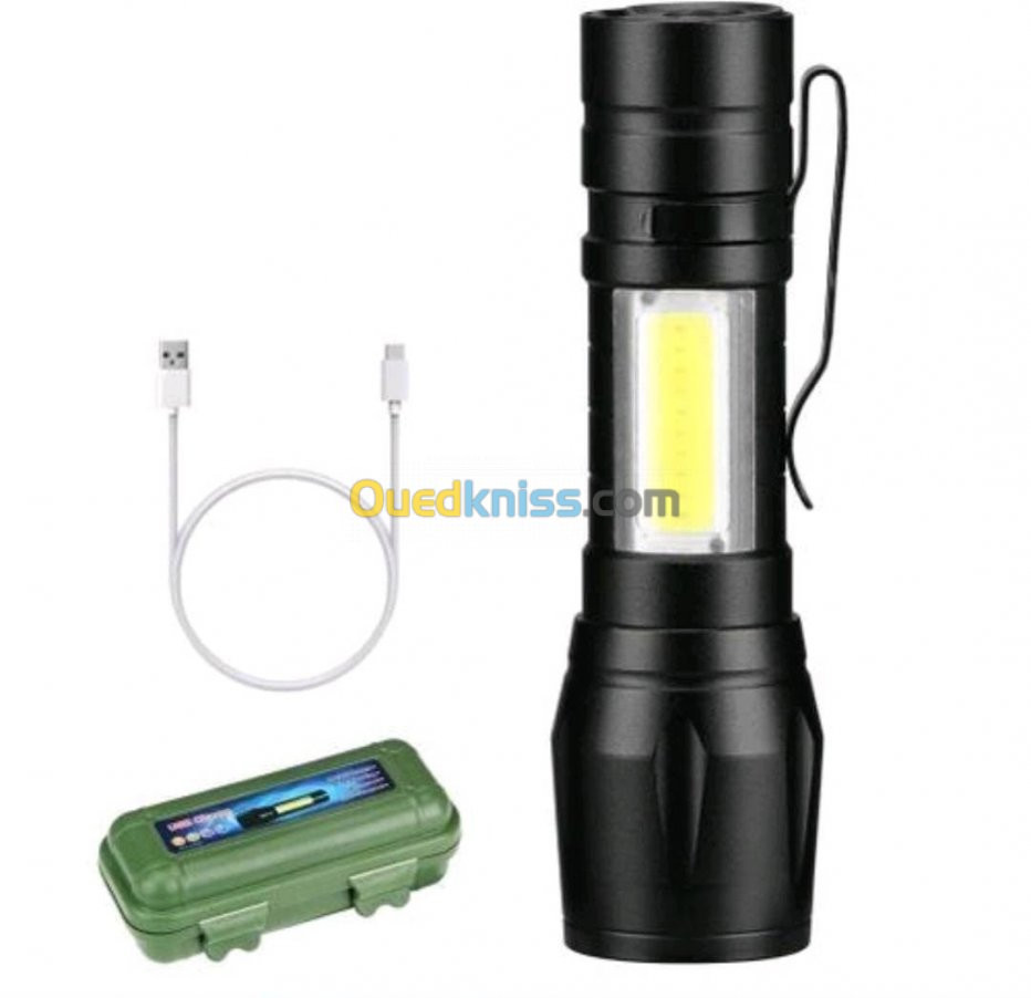 Lampe Torche Portable Rechargable 3en1