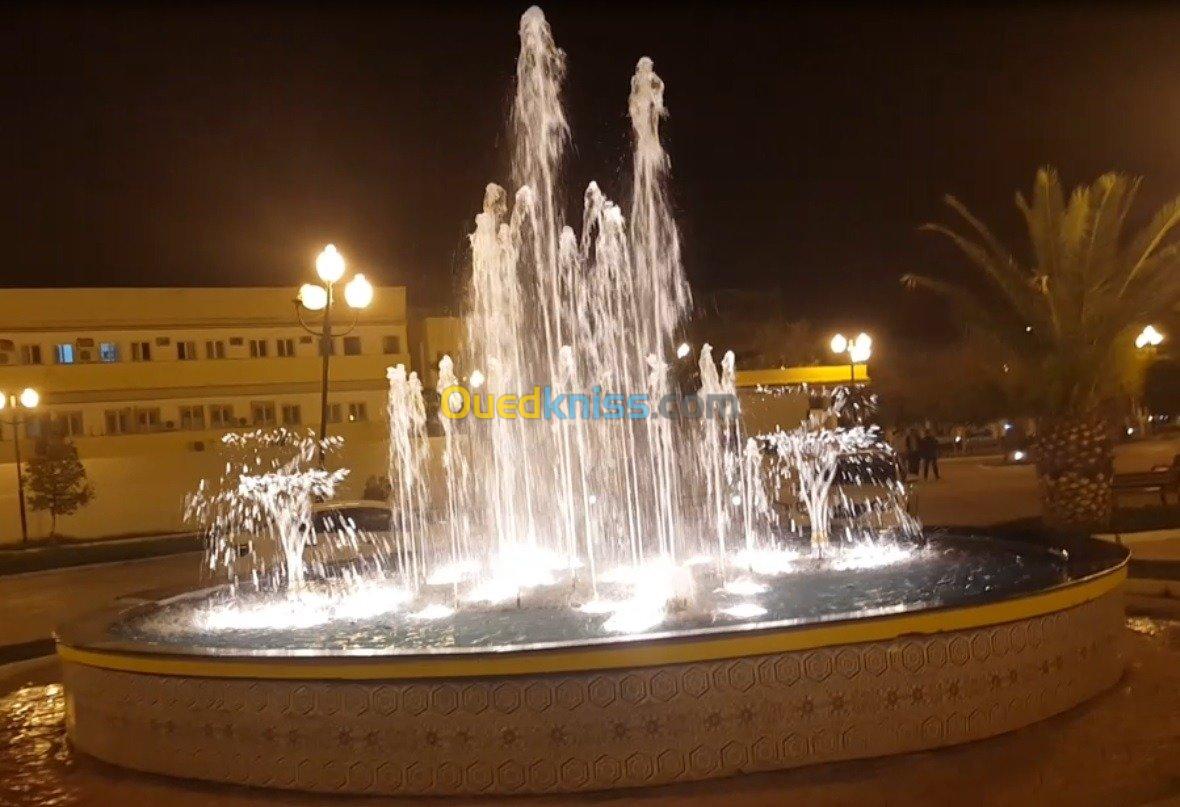 jet d'eau et fontaine نافوراة