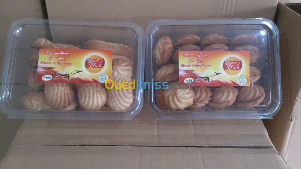 Production de biscuits secs