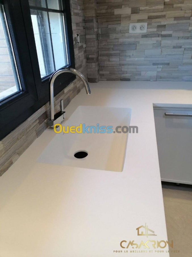 Plan de travail en krion solid surface