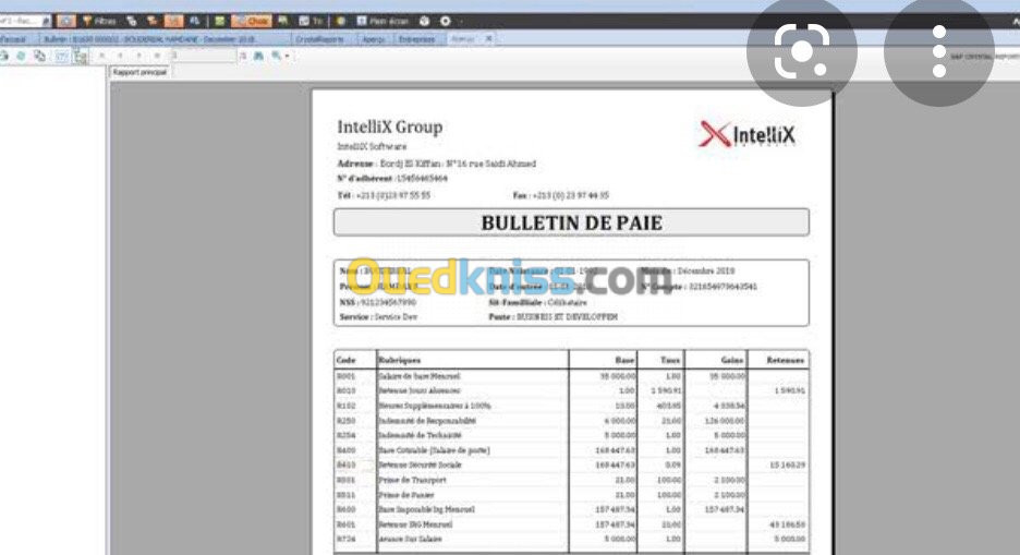 Pratique de lexcel et traitement paie