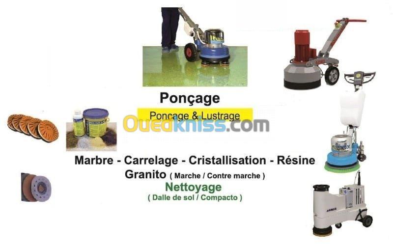 ponscage lustrage et nettoyage