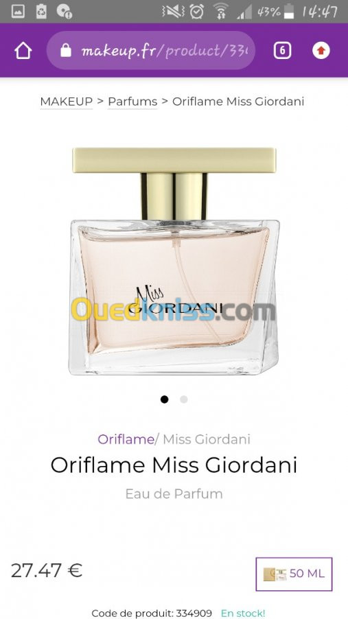 Parfum Miss Giordani Oriflame