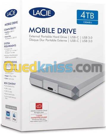 Disque Dur 4TB/5TB "HDD" Usb 3.1 et Type C