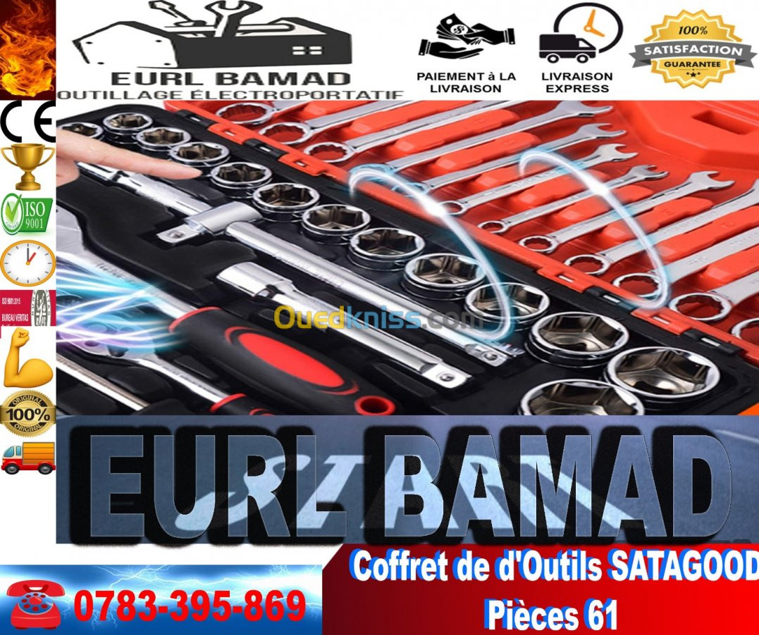 Coffret de d'outils SATAGOOD 61 pièces