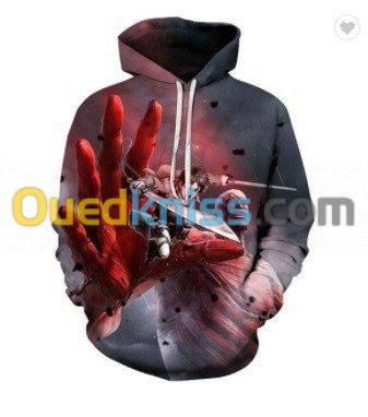 anime hoodies for men attack on titan