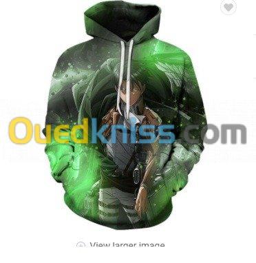 anime hoodies for men attack on titan