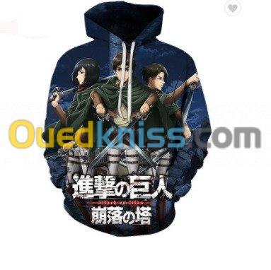 anime hoodies for men attack on titan