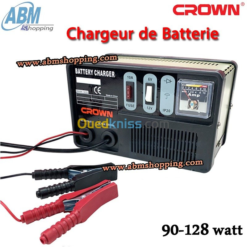 Chargeur de Batterie de Voiture _CROWN - Alger Algérie
