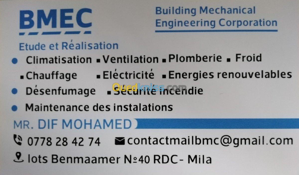 Etude et réalisation HVAC