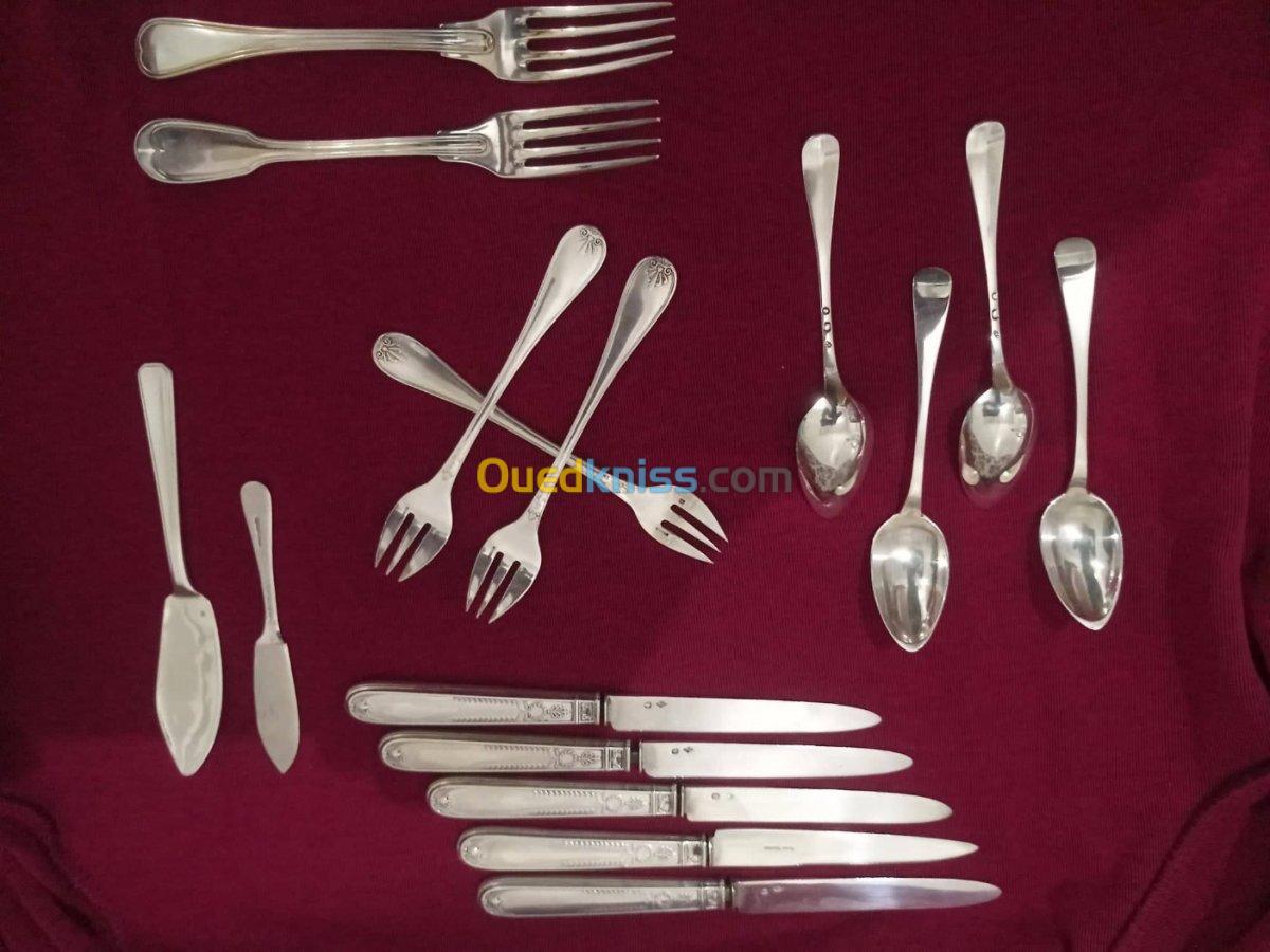 ensemble de couverts en argent 12 pcs